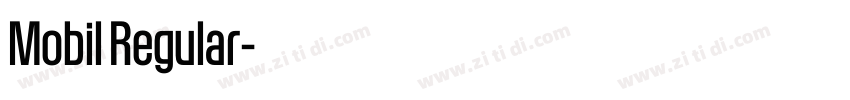 Mobil Regular字体转换